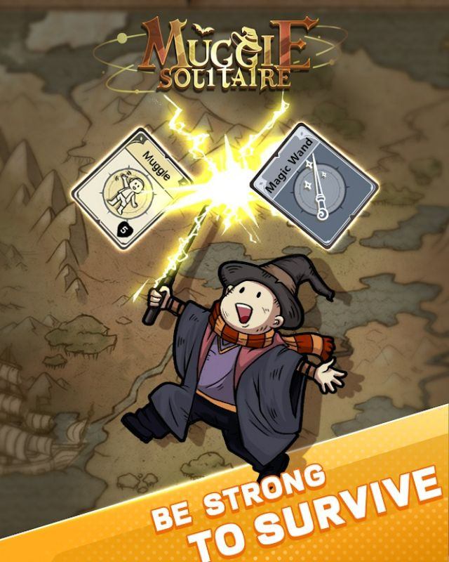 Muggle Solitaire MOD APK screenshot showing gameplay