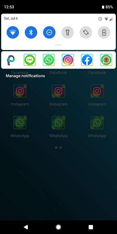 Multi Parallel MOD APK running on a phone