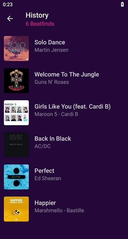 Music Recognition MOD APK search results