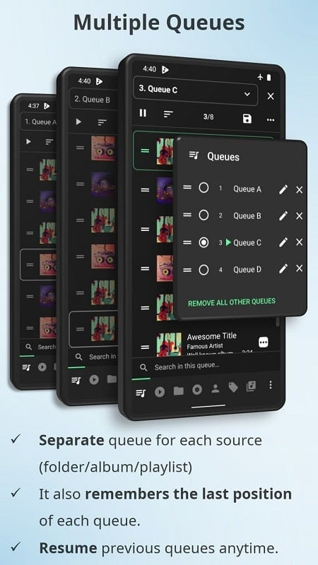 Musicolet Music Player MOD APK Screenshot