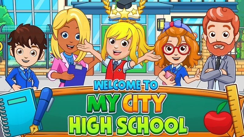 My City: High School classroom screenshot