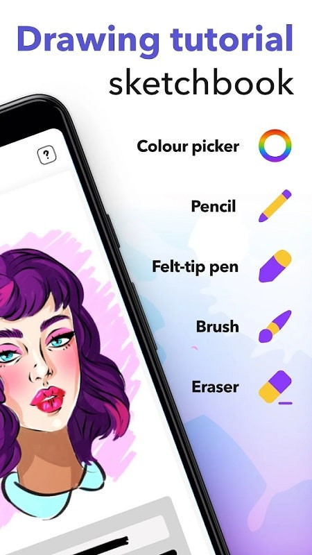 My Sketchbook MOD APK Color Palette