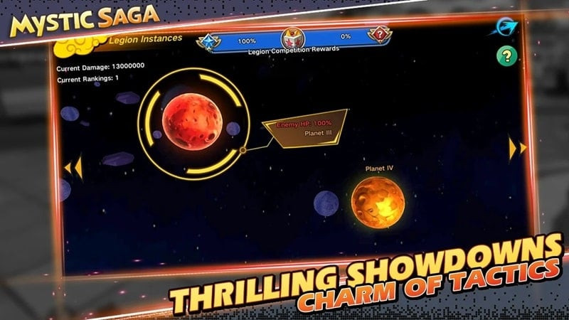 Mystic Saga gameplay screenshot showing the player battling enemies