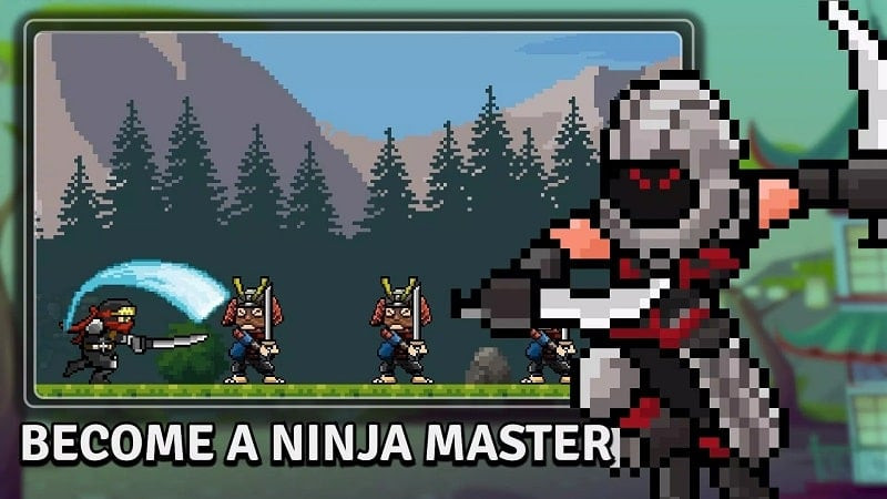 Nâng cấp nhân vật trong Tap Ninja MOD