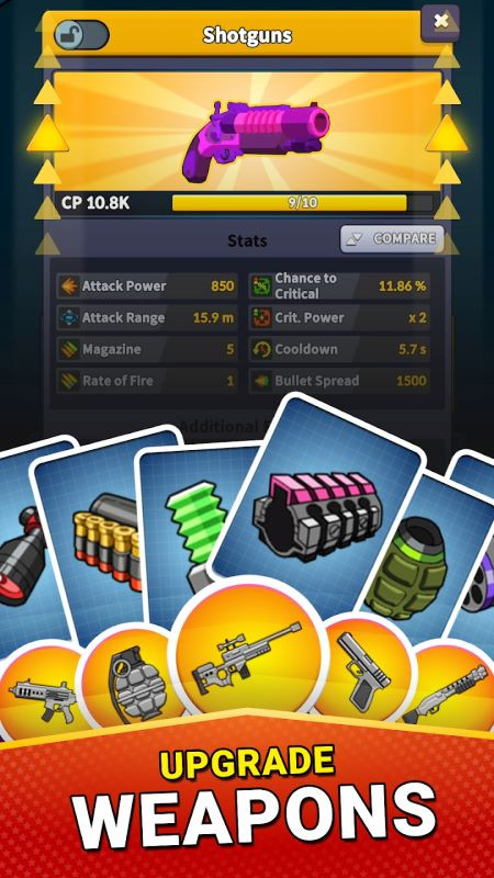 Upgrading weapons in Gun Shot Rumble