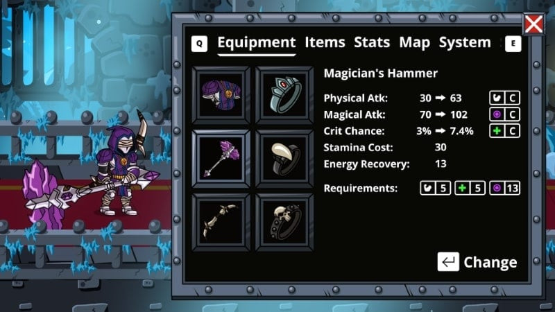 Upgrading Weapons in Watcher Chronicles