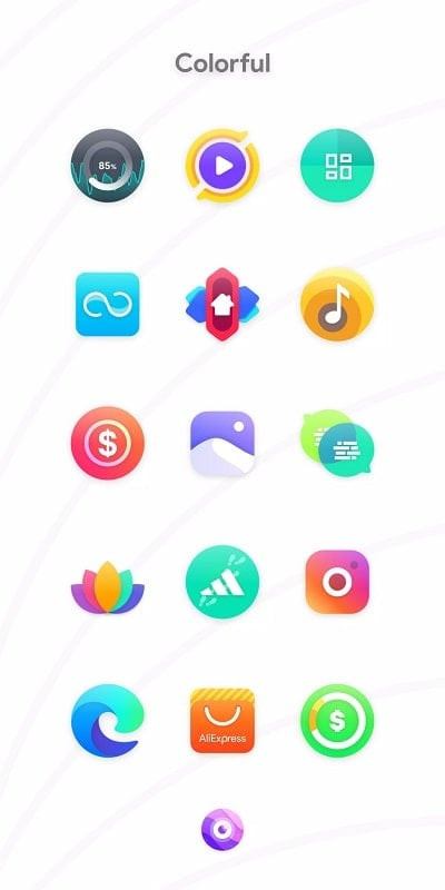 Nebula Icon Pack trên Android