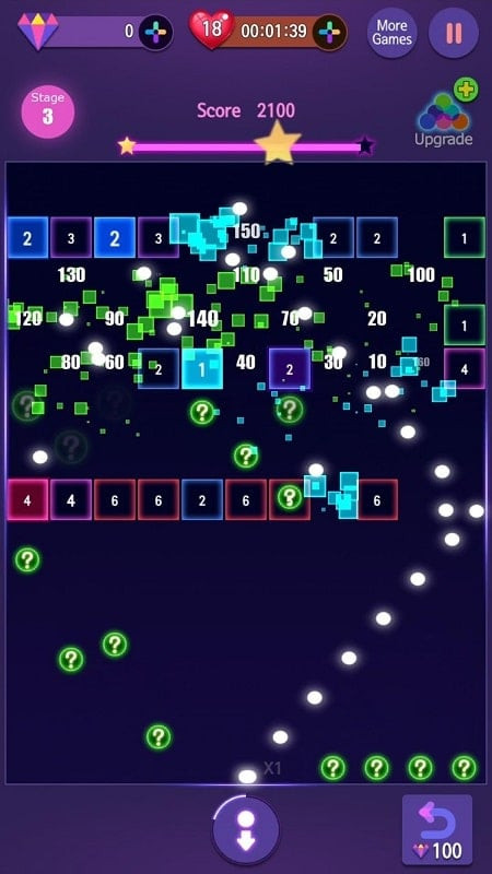 Neon Bricks Master MOD APK screenshot