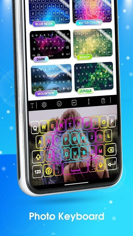 Multilingual support in Neon LED Keyboard MOD APK