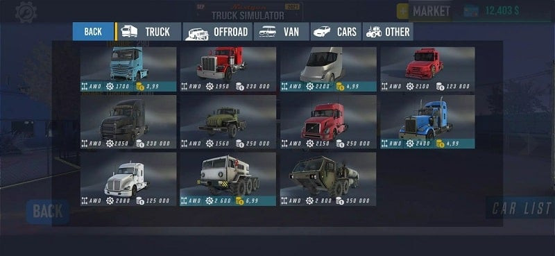 Nextgen Truck Simulator Free Shopping Mod