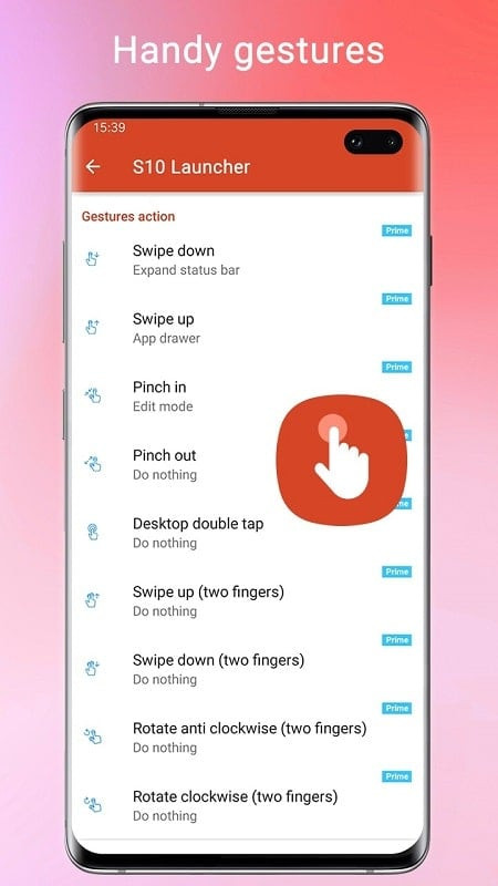 Convenient app drawer with Super S10 Launcher