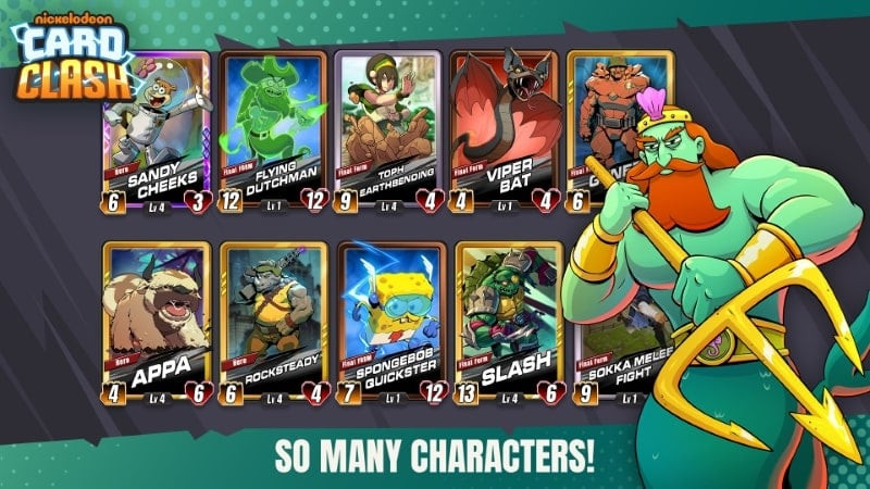 Nickelodeon Card Clash battle screenshot