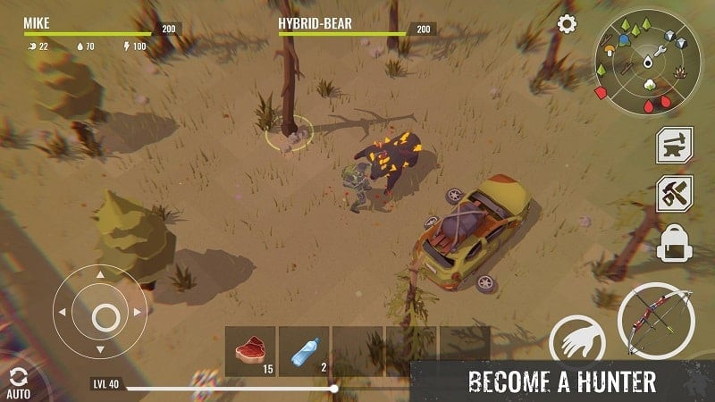 No Way To Die: Survival MOD APK Resource Gathering Screenshot