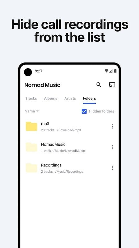 Nomad Music MOD APK playlist feature