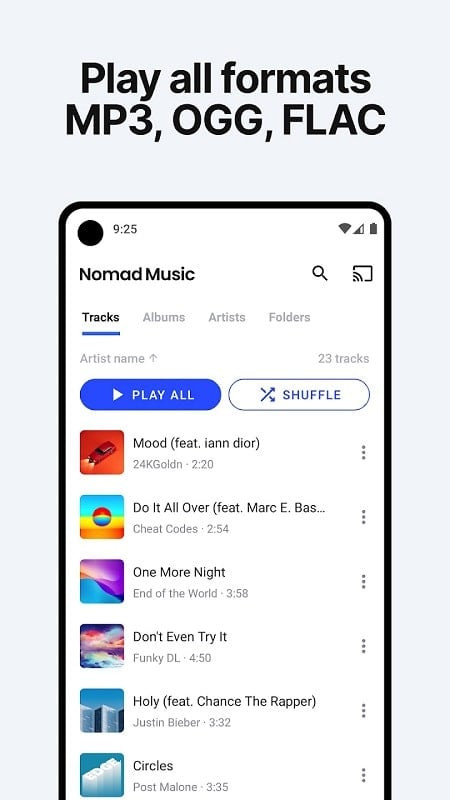 Nomad Music MOD APK features