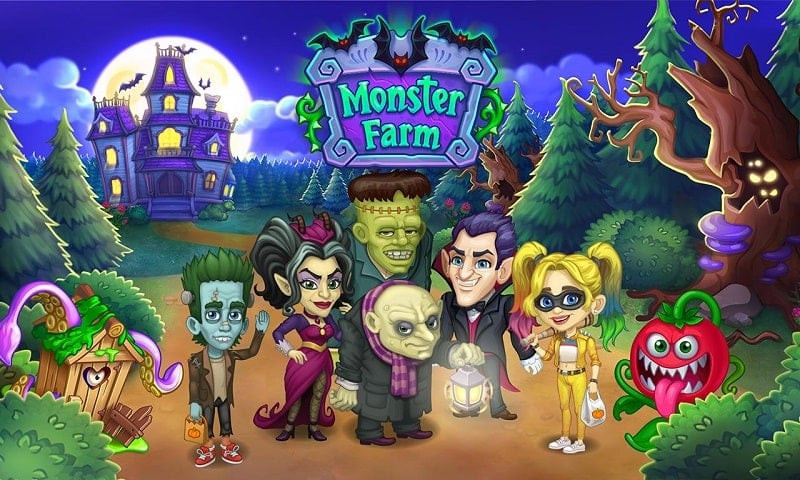 Nông trại ma quái trong Monster Farm MOD APK