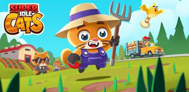 Nông trại mèo béo trong Super Idle Cats