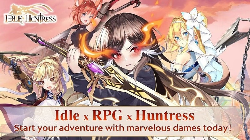 Nữ thợ săn trong Idle Huntress: Adventure