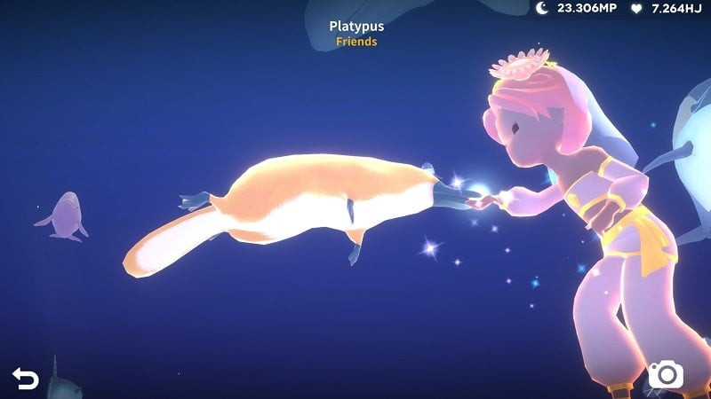 Collecting sea creatures in Ocean - The Place in Your Heart MOD APK