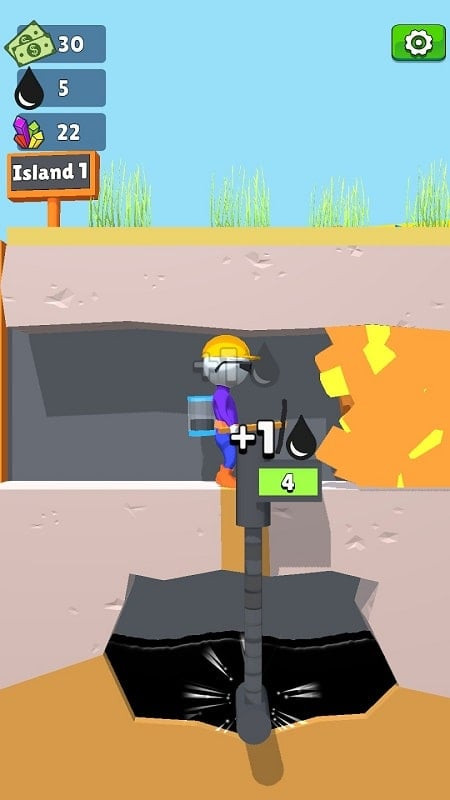 Oilman MOD APK upgraded tools screenshot