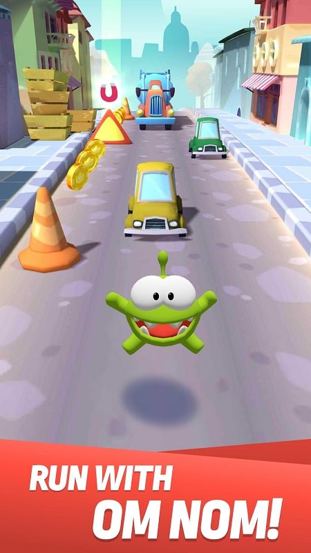 Om Nom Run MOD APK Features