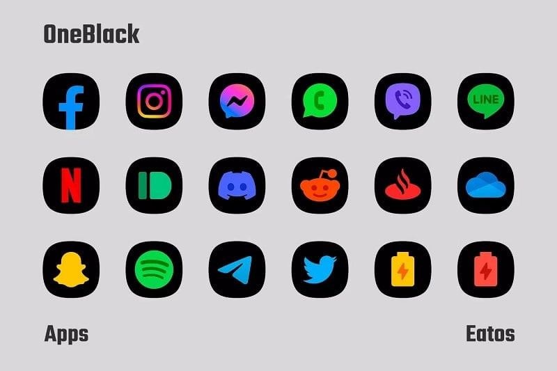 OneBlack Icon Pack APK Download