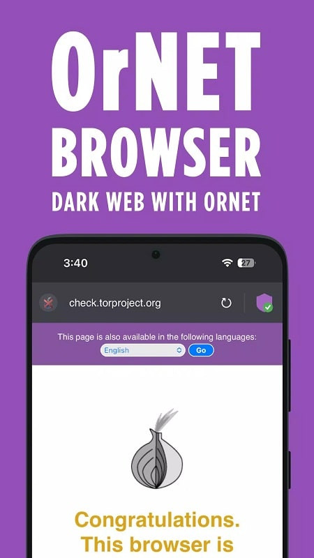 OrNET Browser APK Screenshot