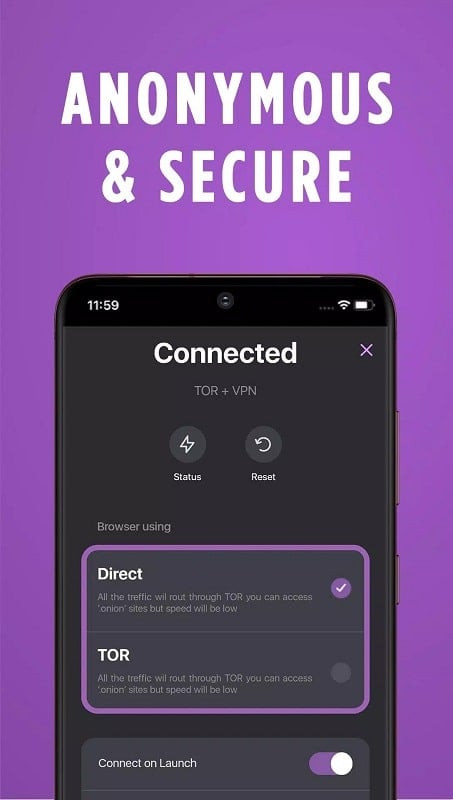 OrNET Browser MOD APK Features