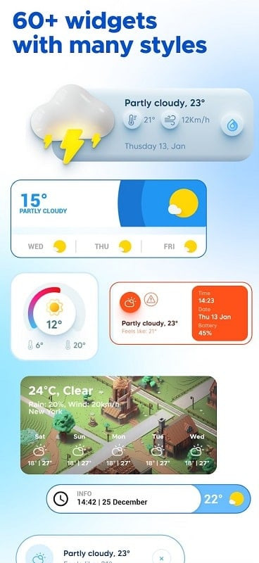 Overdrop MOD APK detailed weather information