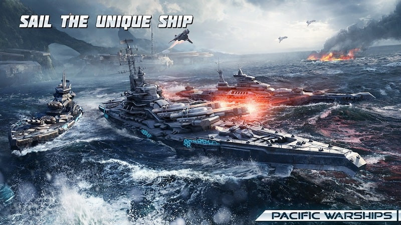 Pacific Warships Naval PvP Multiplayer Screenshot