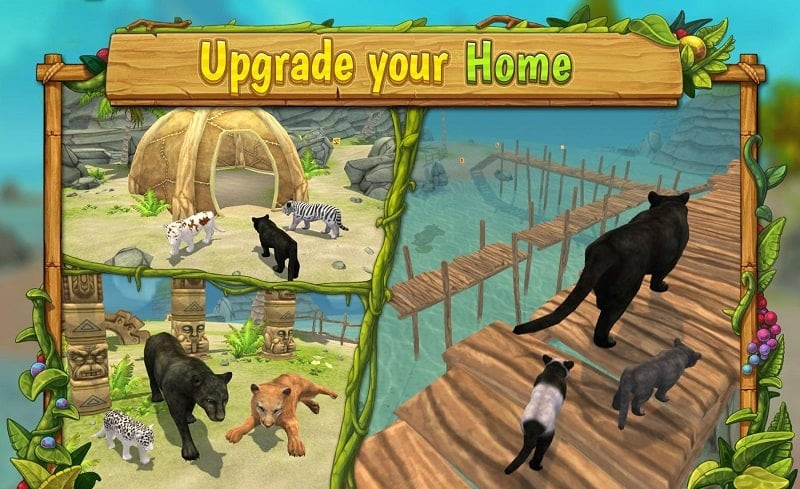 Panther Family Sim Online MOD APK free download screenshot