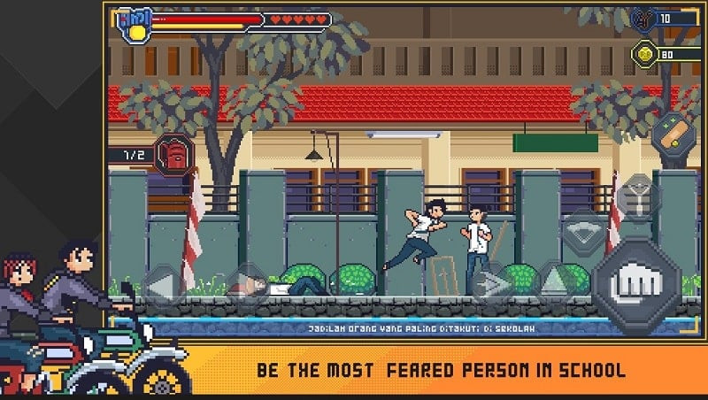 Andi, the main character, in Parah Cuy Action Platformer