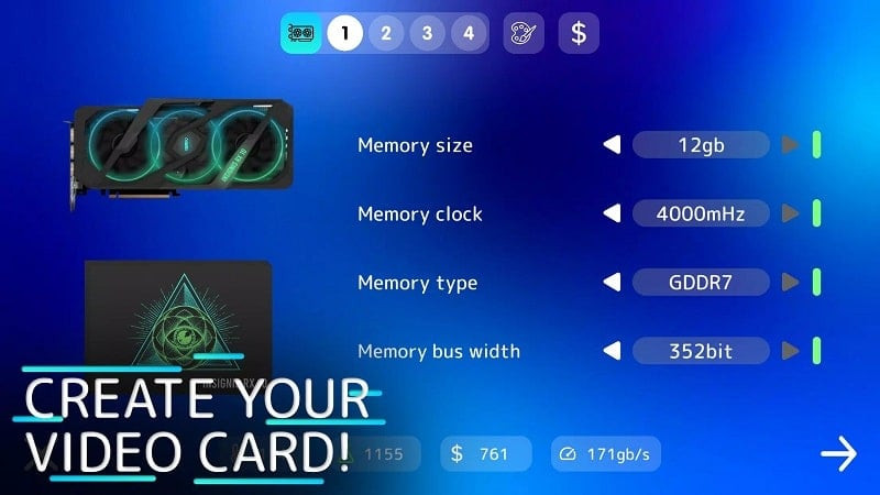 PC Tycoon 2 MOD APK screenshot showing unlimited money