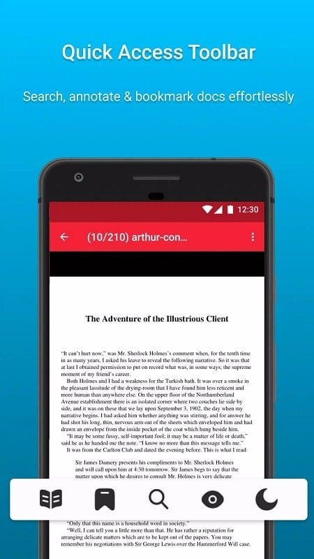 PDF Viewer and Book Reader APK Sharing Options