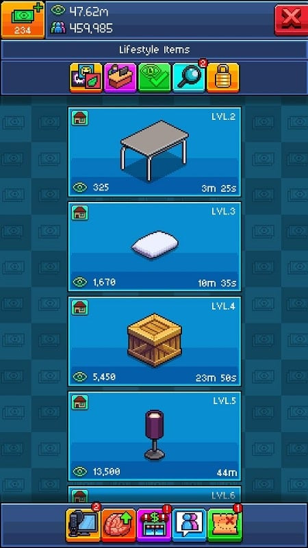 Player customizing their room in PewDiePie's Tuber Simulator