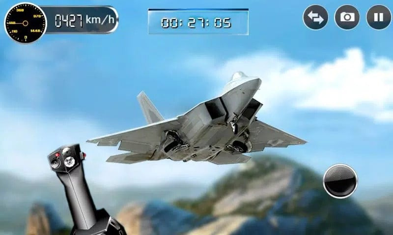 Phi công điều khiển máy bay trong Plane Simulator 3D MOD