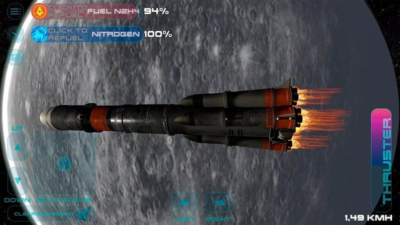 Phi thuyền trong Space Shuttle Simulator 2023