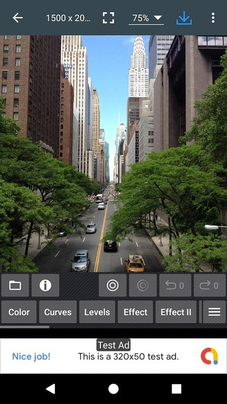 Photo Editor MOD APK Interface