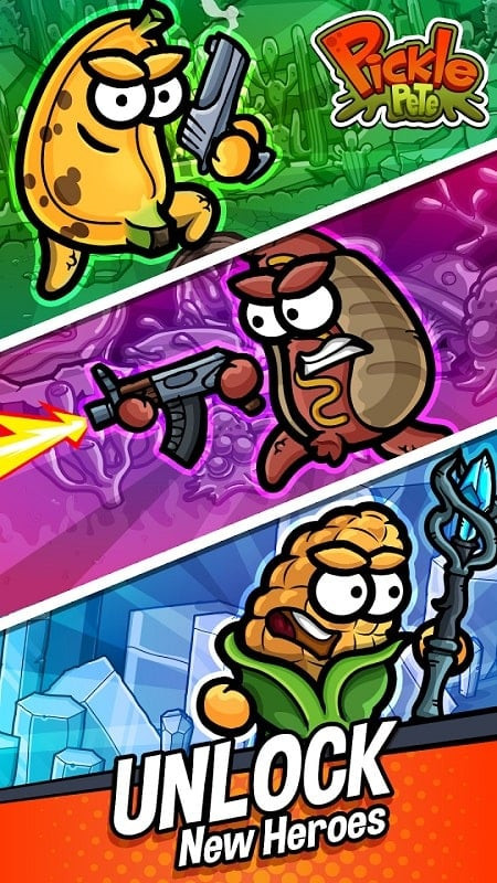 Pickle Pete MOD APK boss fight screenshot