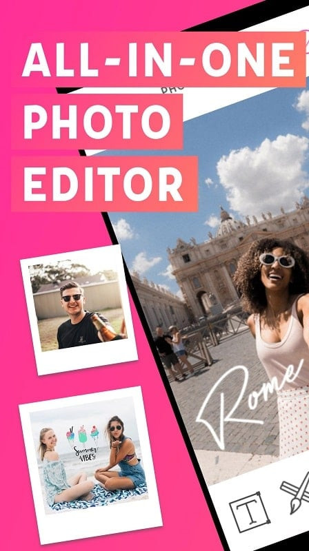 Creating a photo collage with PicLab MOD APK