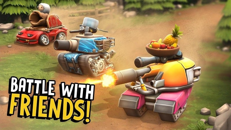 Pico Tanks MOD APK Gameplay with Friends