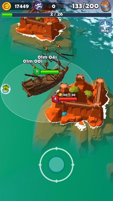 Pirate Raid MOD APK pirate market screenshot