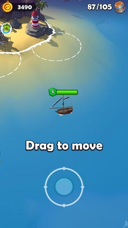 Pirate Raid MOD APK gameplay screenshot