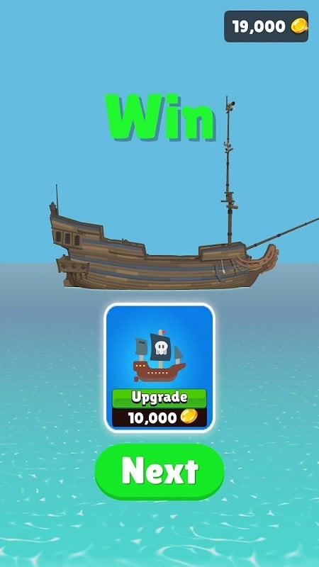 Pirate Ship MOD APK warship upgrade screenshot