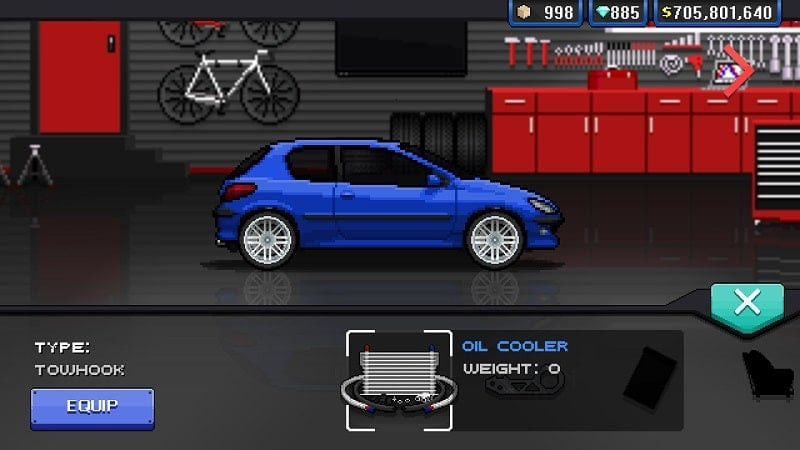 Pixel Car Racer MOD APK car customization