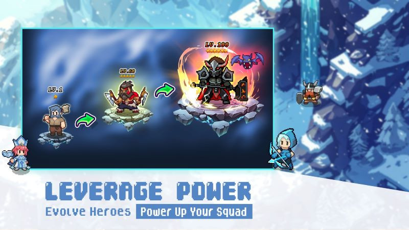 Pixel Squad in-game resources display