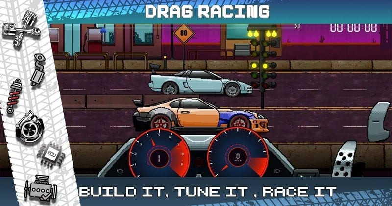 Pixel X Racer in-game screenshot