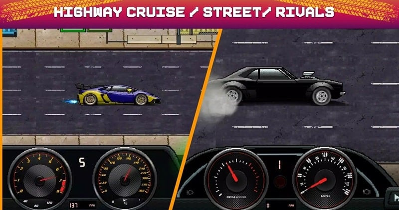 Pixel X Racer racing screenshot