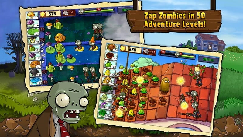 Plants vs. Zombies MOD APK Gameplay