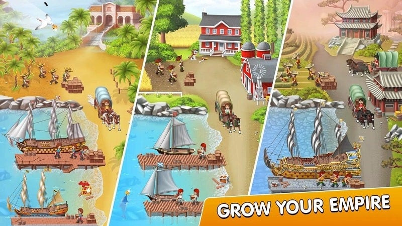 Pocket Ships Tap Tycoon port development